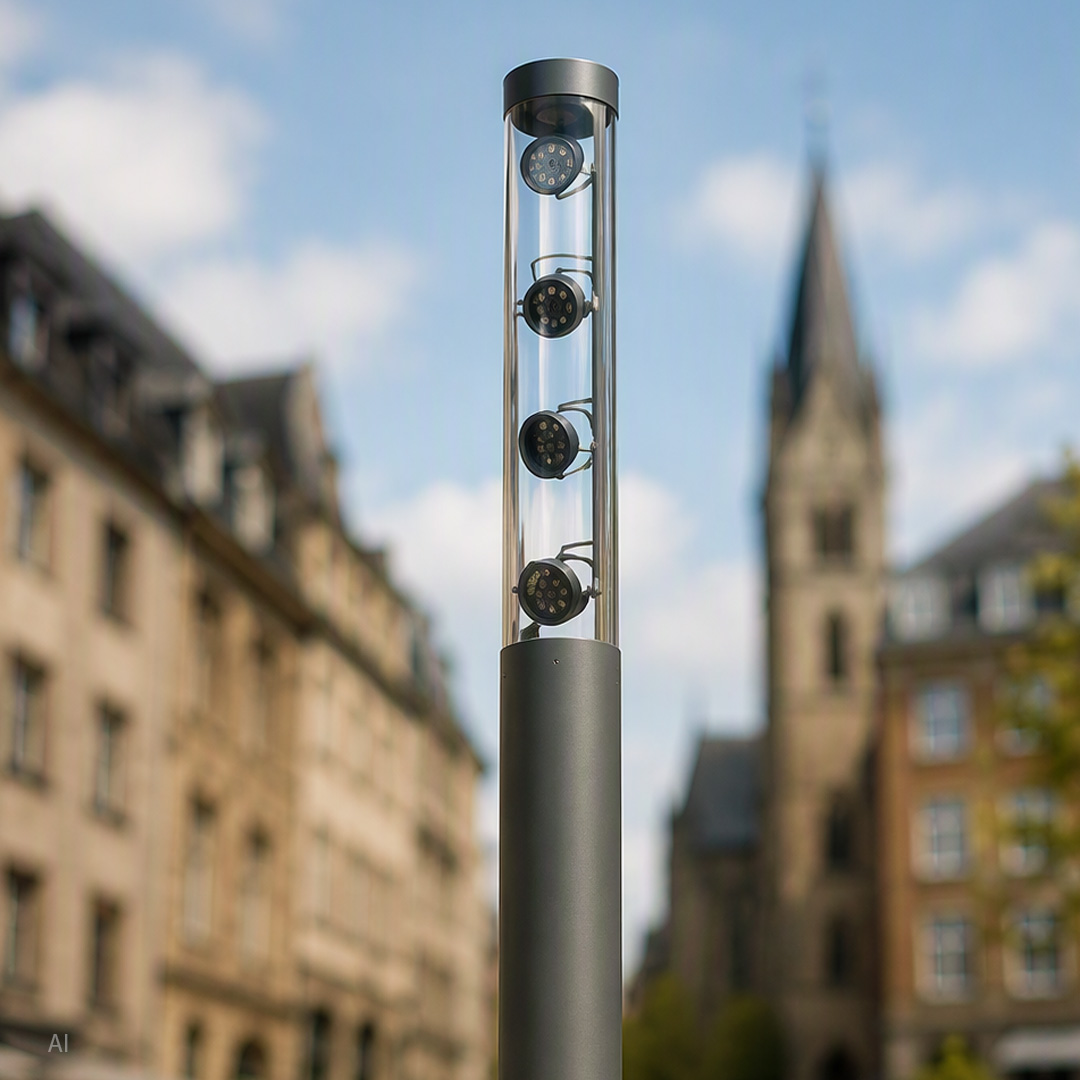 Leuchtsäule Marktplatz Castrop-Rauxel