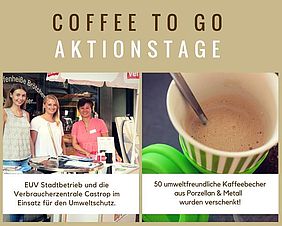 EUV VERSCHENKT MEHRWEGBECHER BEI AKTIONSTAG “COFFEE TO GO“!