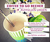 Coffee to go Becher