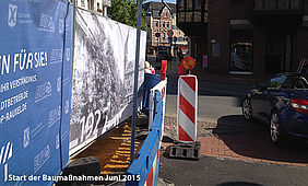 DIE NEUEN BAUSTELLENBANNER AM MARKTPLATZ