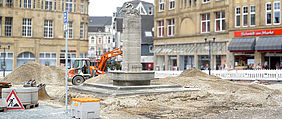 AKTUELLE BAUFORTSCHRITTE BEIM MARKTPLATZUMBAU