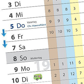 VERSCHIEBUNG DER ABFUHRTERMINE: CHR. HIMMELFAHRT // 05.-07.05.2016